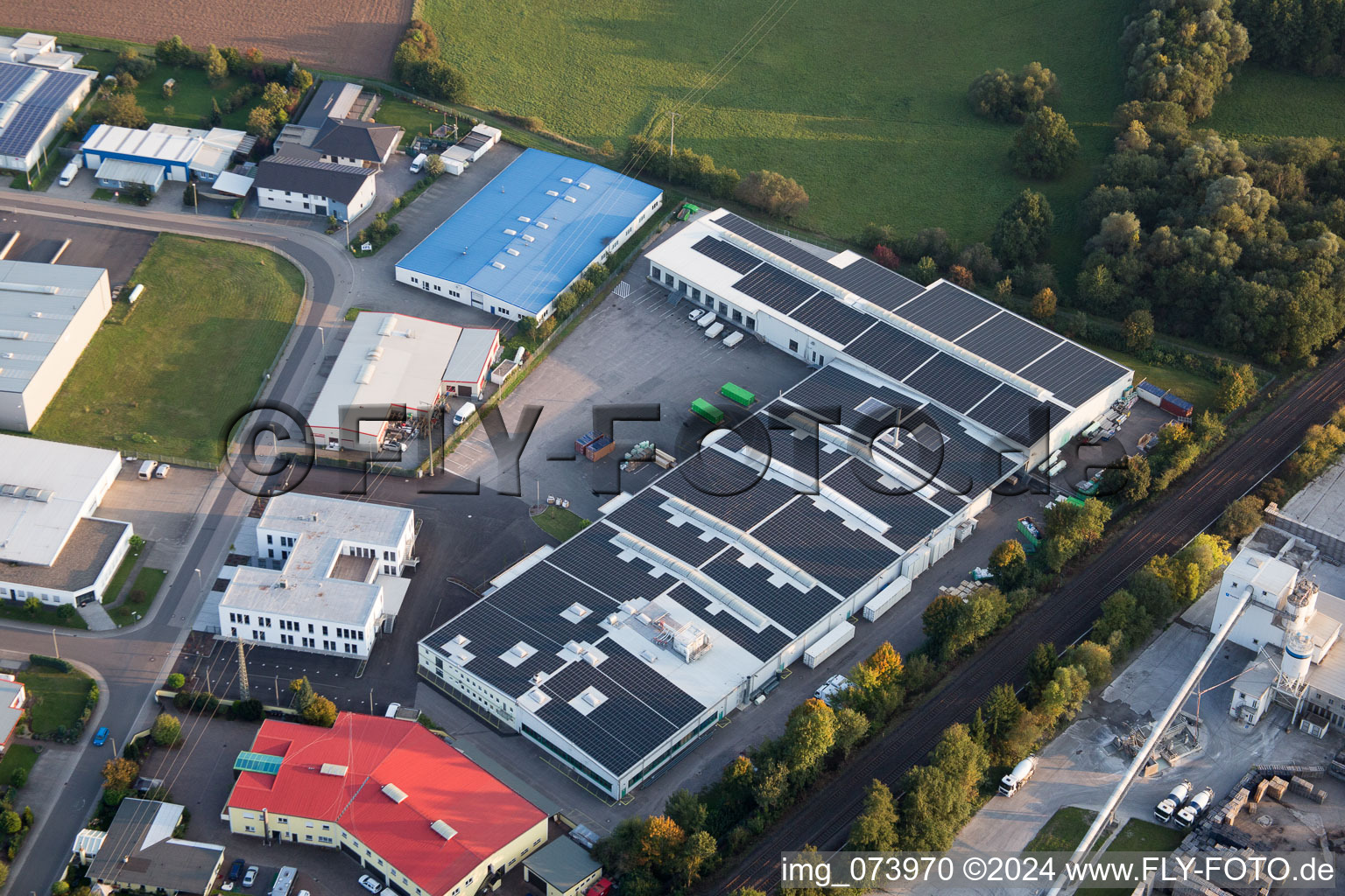 Rohrbach dans le département Rhénanie-Palatinat, Allemagne vue du ciel