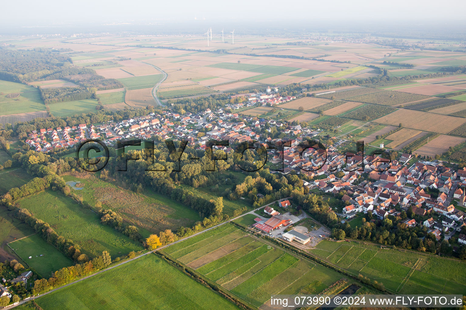 Photographie aérienne de Winden dans le département Rhénanie-Palatinat, Allemagne