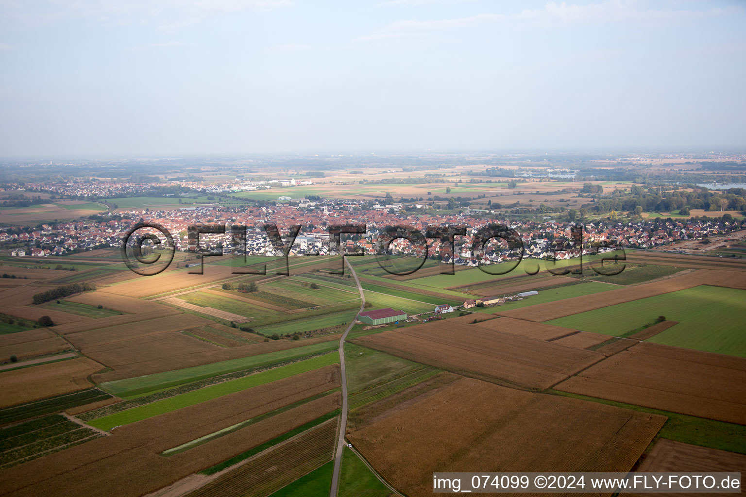 Hœrdt dans le département Bas Rhin, France hors des airs