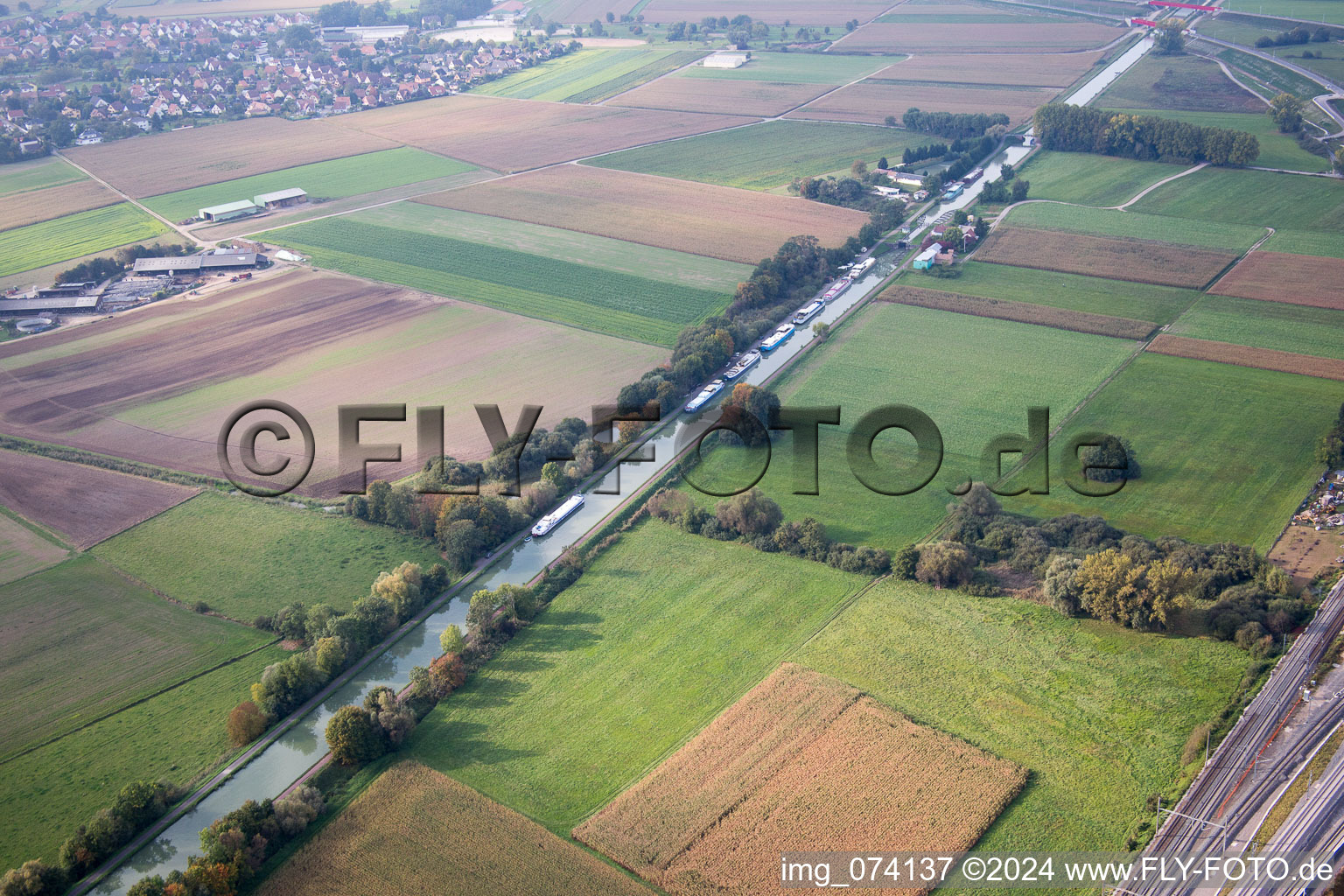 Vendenheim dans le département Bas Rhin, France vue du ciel