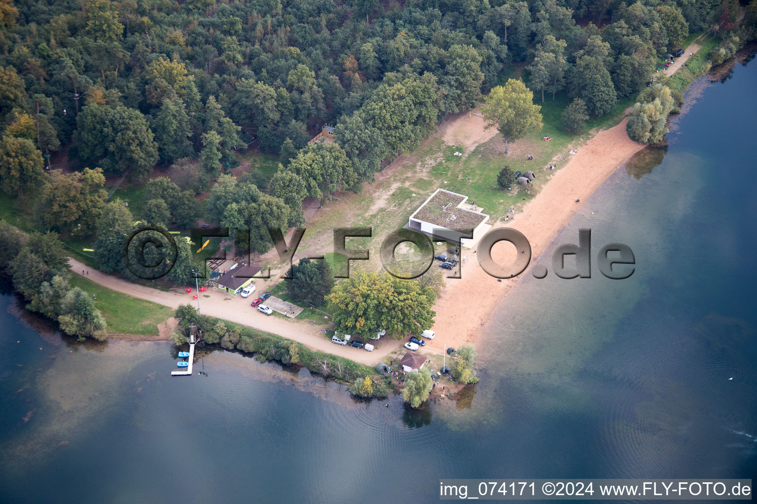 Vue aérienne de Stephansfeld dans le département Bas Rhin, France