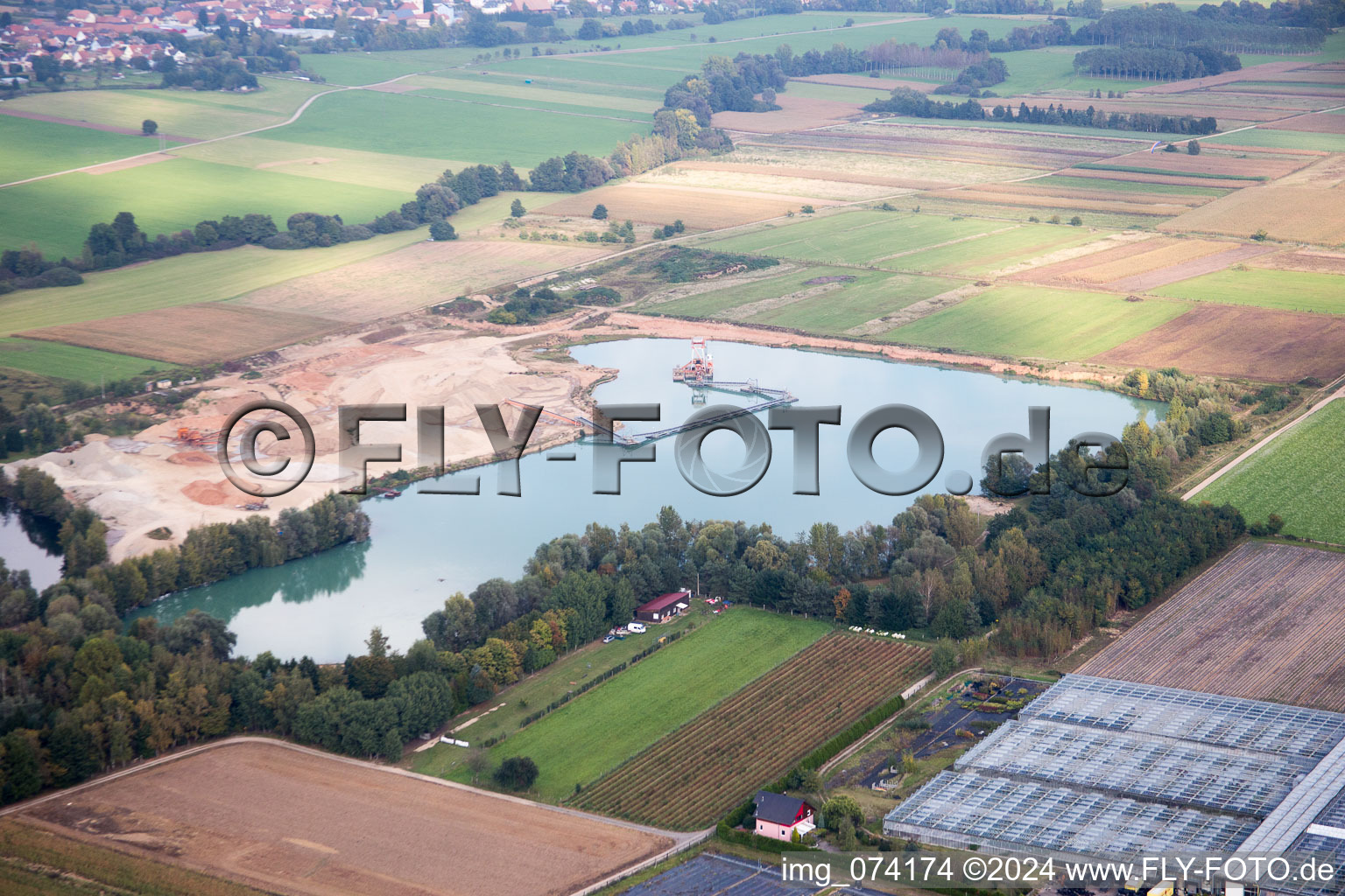 Vue aérienne de Brumath, Geudertheim à Geudertheim dans le département Bas Rhin, France