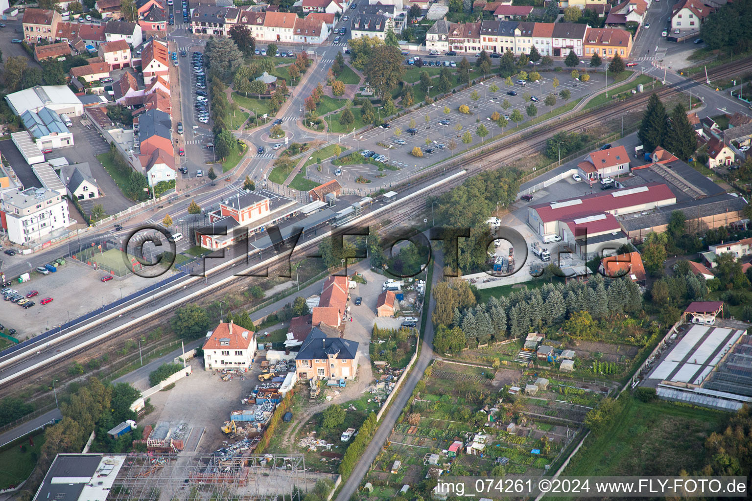 Bischwiller dans le département Bas Rhin, France d'un drone