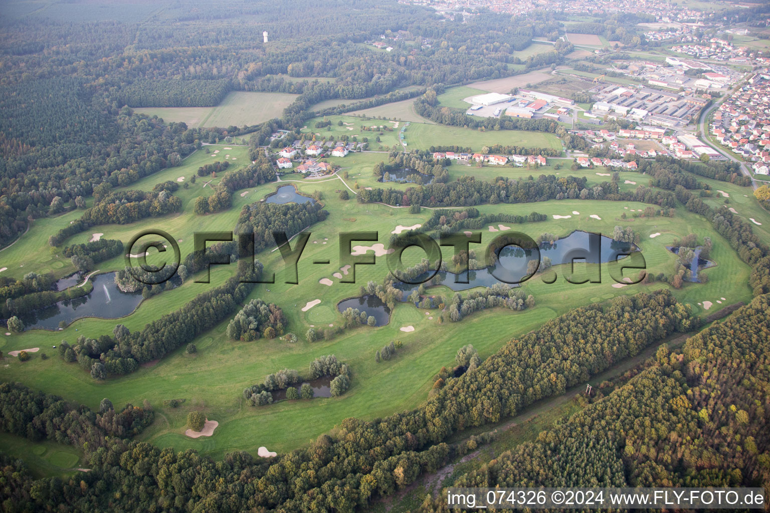 Vue oblique de Terrain de golf à Soufflenheim dans le département Bas Rhin, France