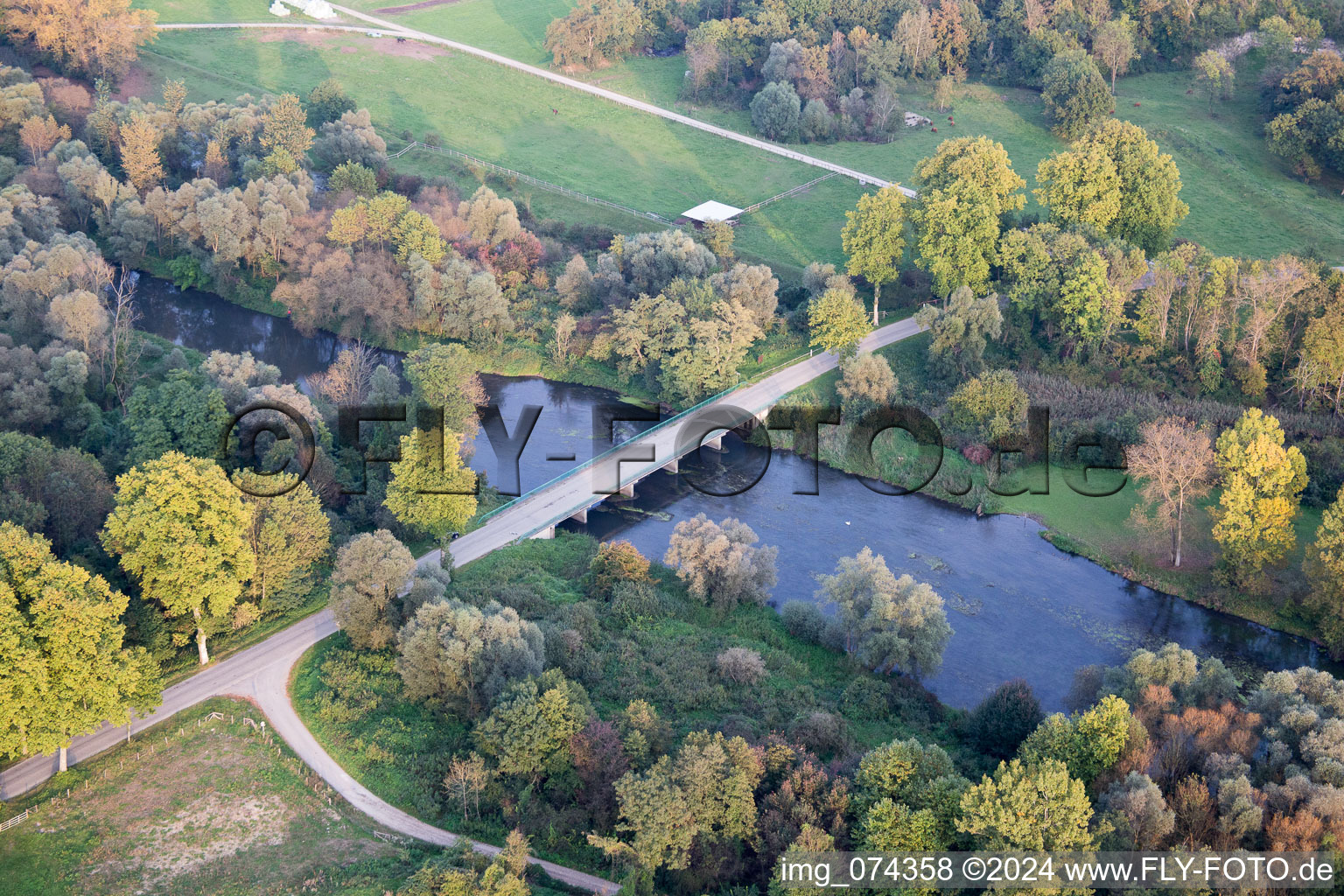 Fort-Louis dans le département Bas Rhin, France vue d'en haut