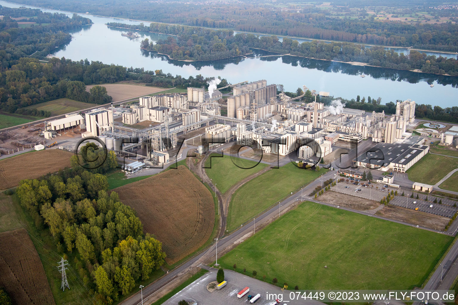 Photographie aérienne de Industrie à Beinheim dans le département Bas Rhin, France