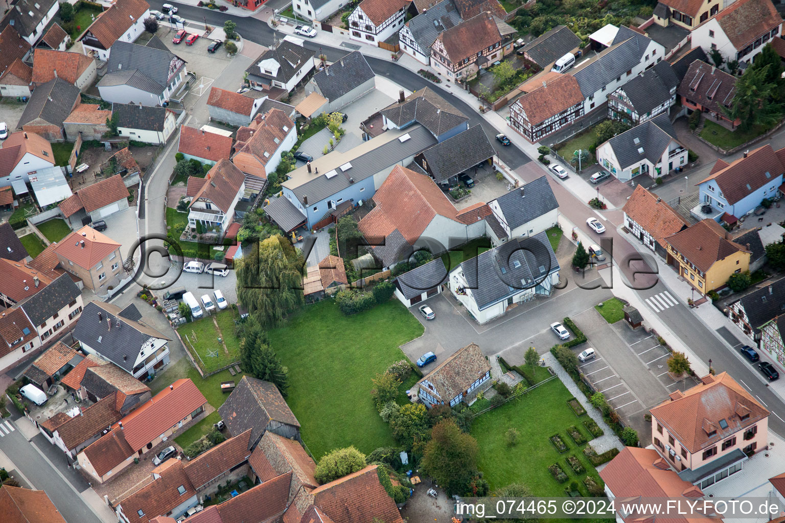 Beinheim dans le département Bas Rhin, France vue d'en haut