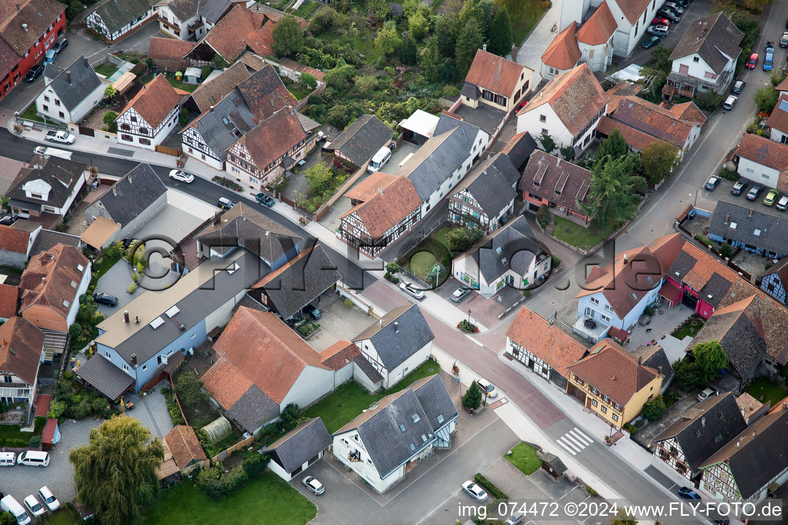 Beinheim dans le département Bas Rhin, France d'un drone