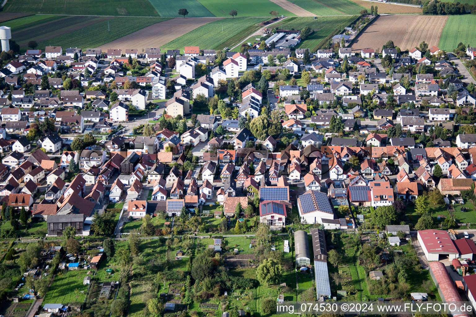 Kandel dans le département Rhénanie-Palatinat, Allemagne hors des airs