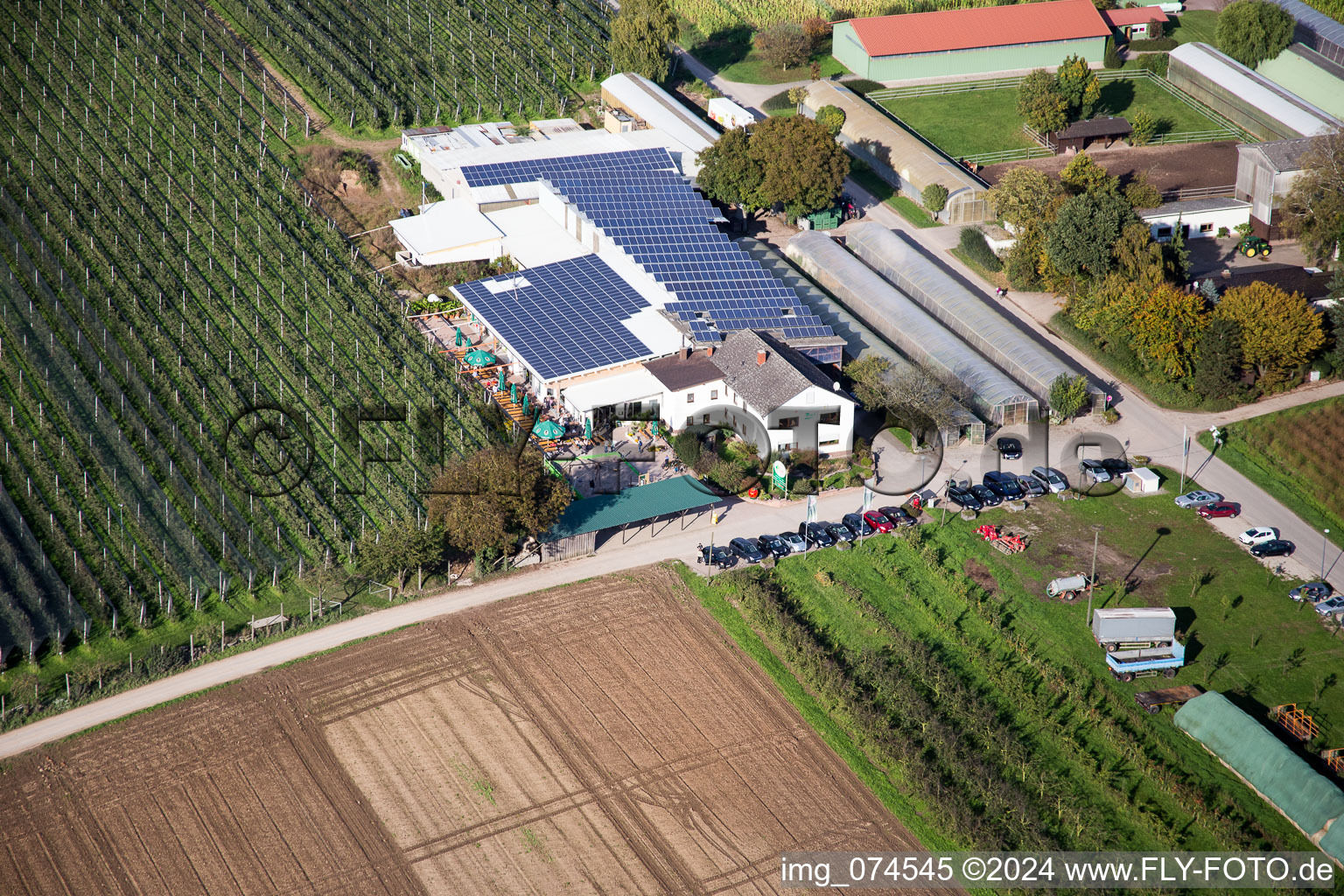 Kandel dans le département Rhénanie-Palatinat, Allemagne depuis l'avion