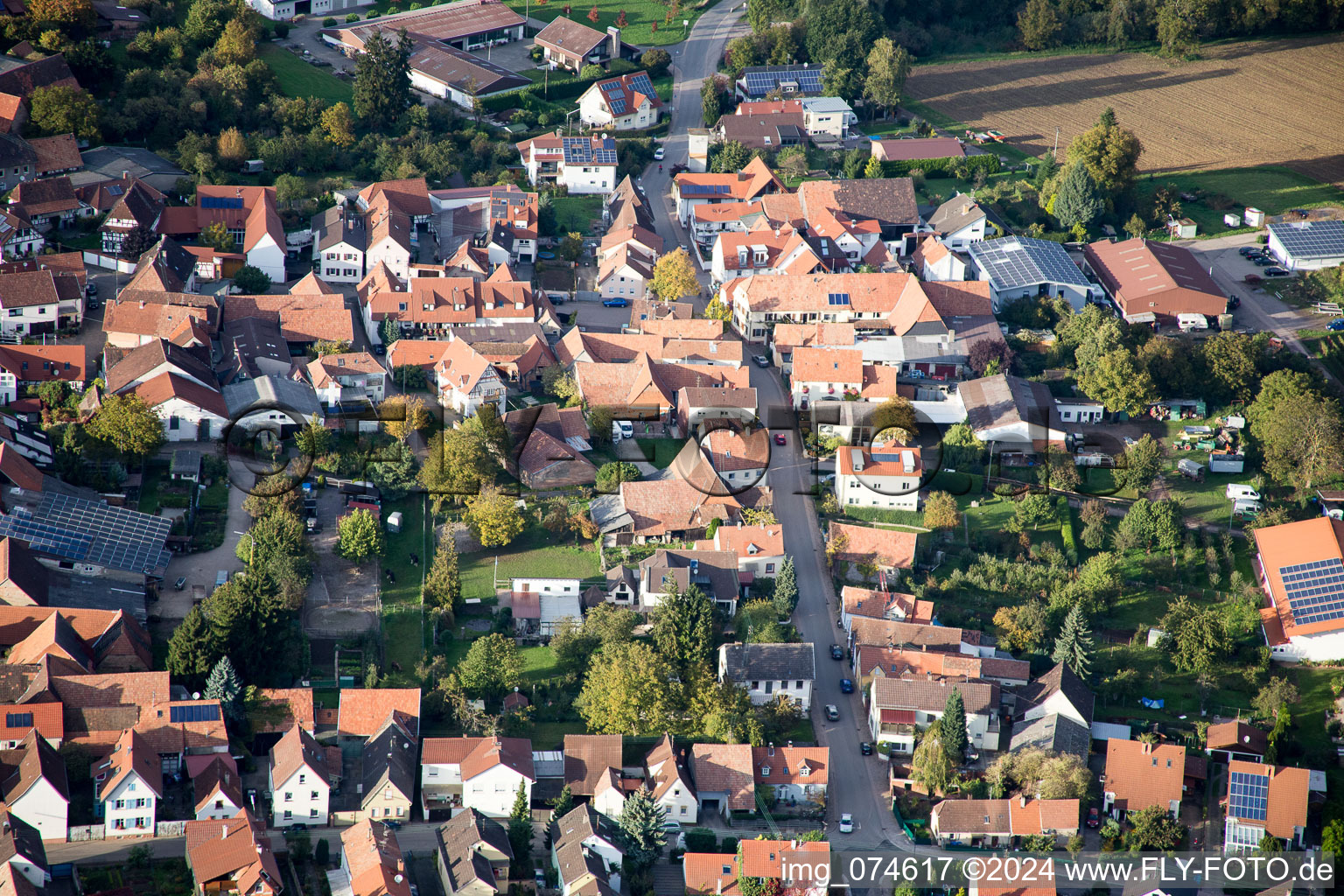 Quartier Mörzheim in Landau in der Pfalz dans le département Rhénanie-Palatinat, Allemagne vue du ciel