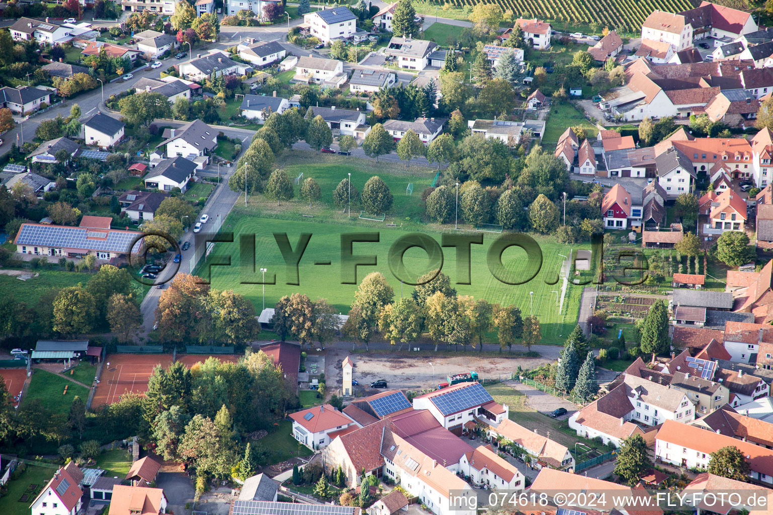 Enregistrement par drone de Quartier Mörzheim in Landau in der Pfalz dans le département Rhénanie-Palatinat, Allemagne