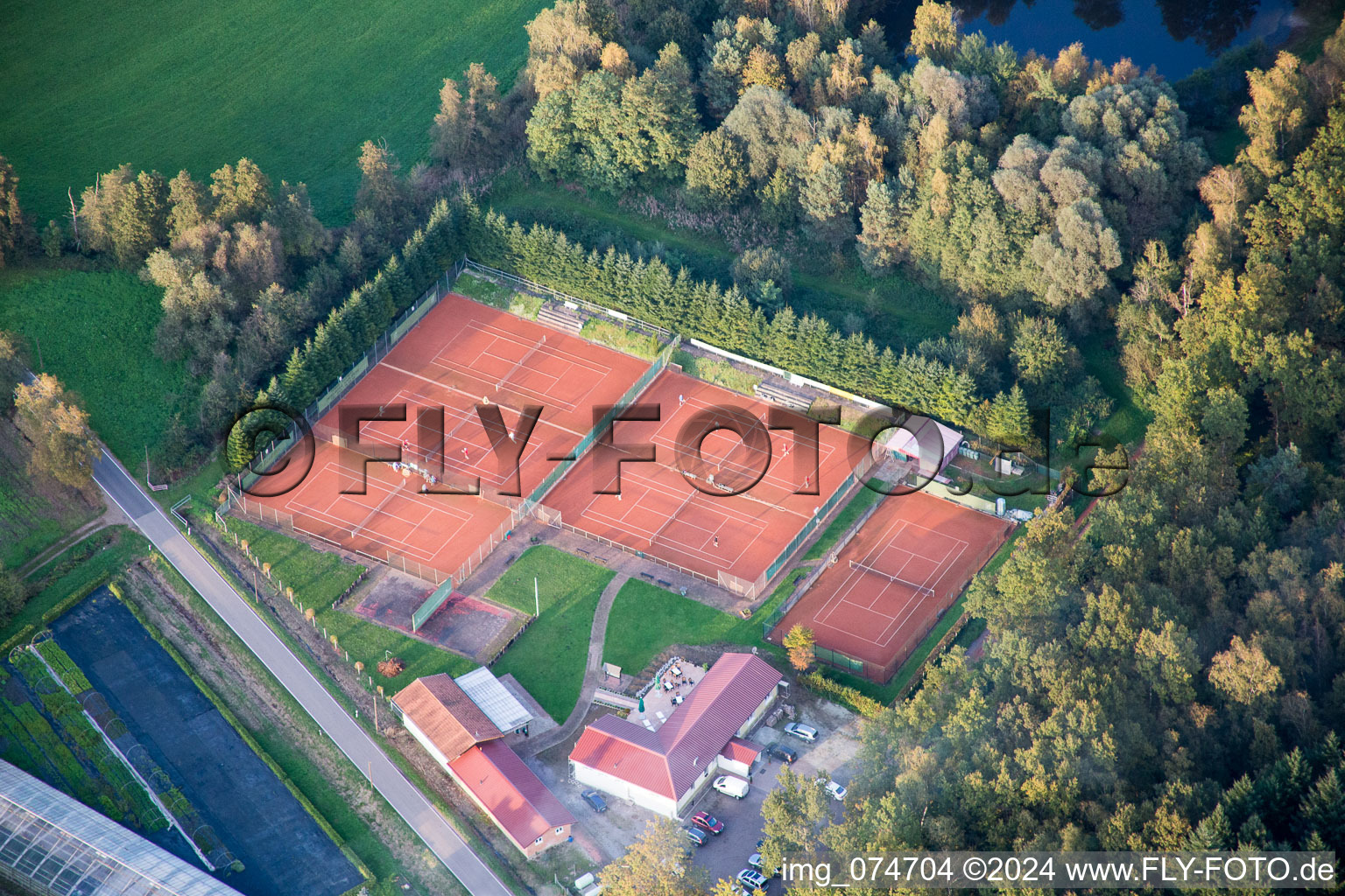 Vue oblique de Steinfeld dans le département Rhénanie-Palatinat, Allemagne