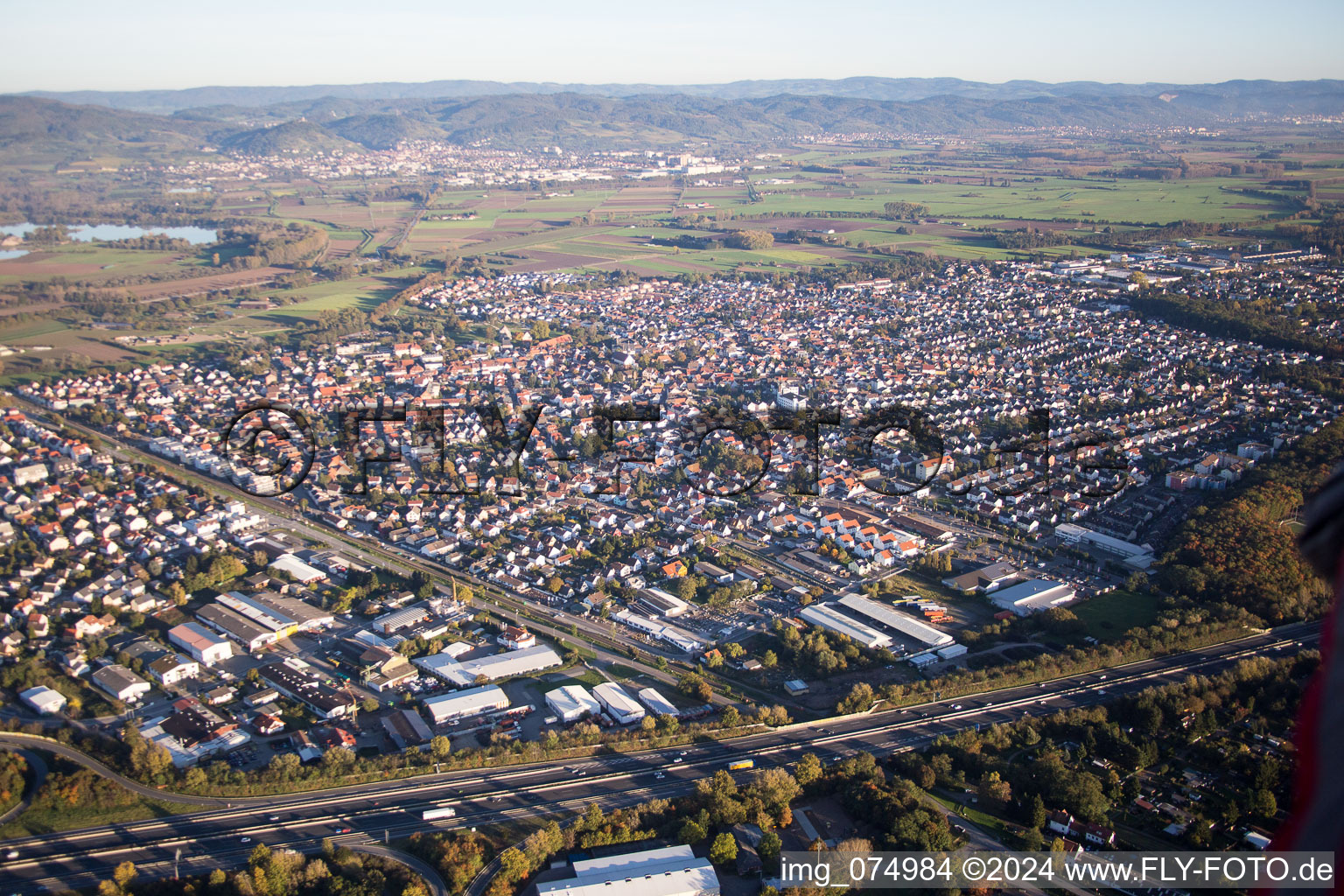 Lorsch dans le département Hesse, Allemagne d'en haut