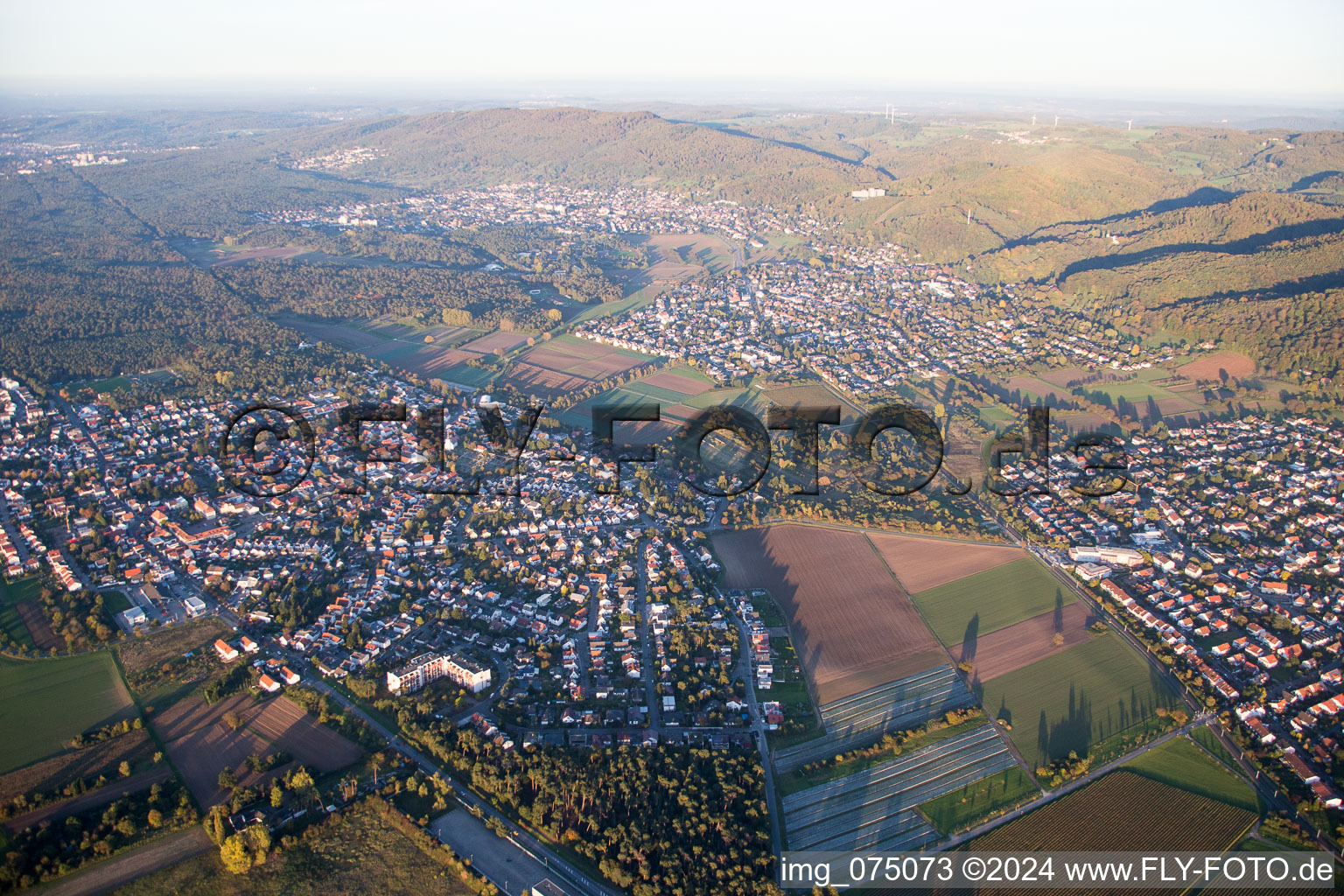 Alsbach-Hähnlein dans le département Hesse, Allemagne vue d'en haut