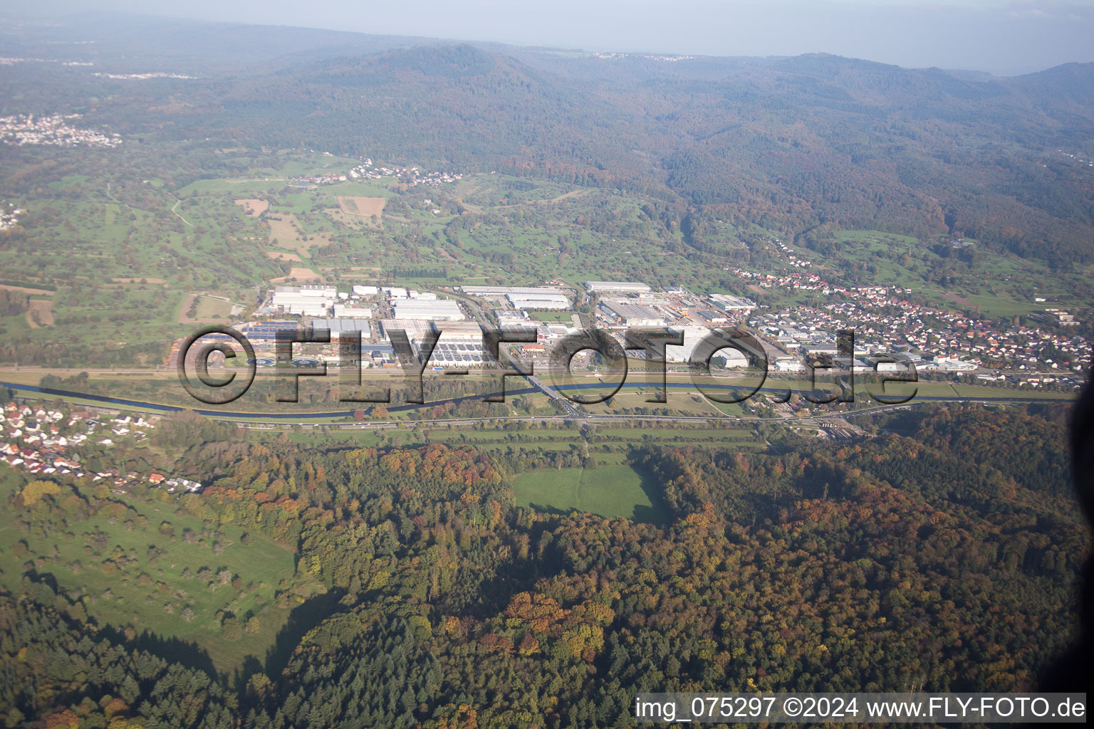 Photographie aérienne de Kuppenheim dans le département Bade-Wurtemberg, Allemagne