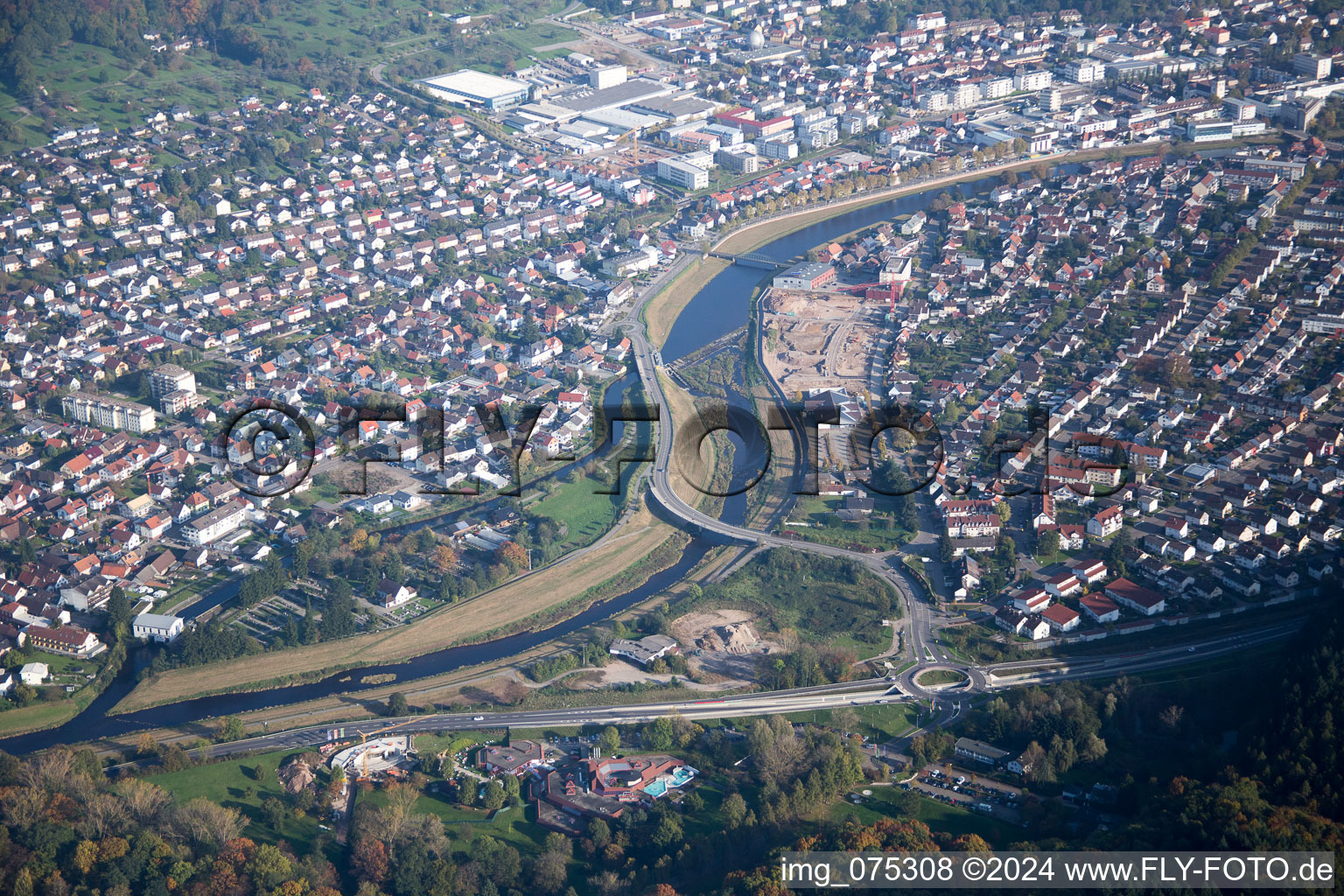 Photographie aérienne de Gaggenau dans le département Bade-Wurtemberg, Allemagne