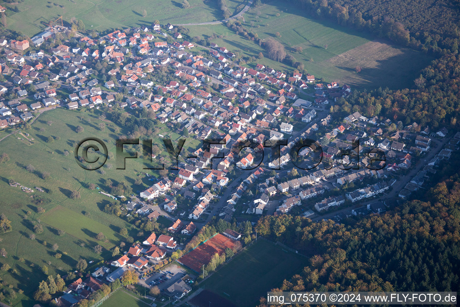 Photographie aérienne de Quartier Schöllbronn in Ettlingen dans le département Bade-Wurtemberg, Allemagne