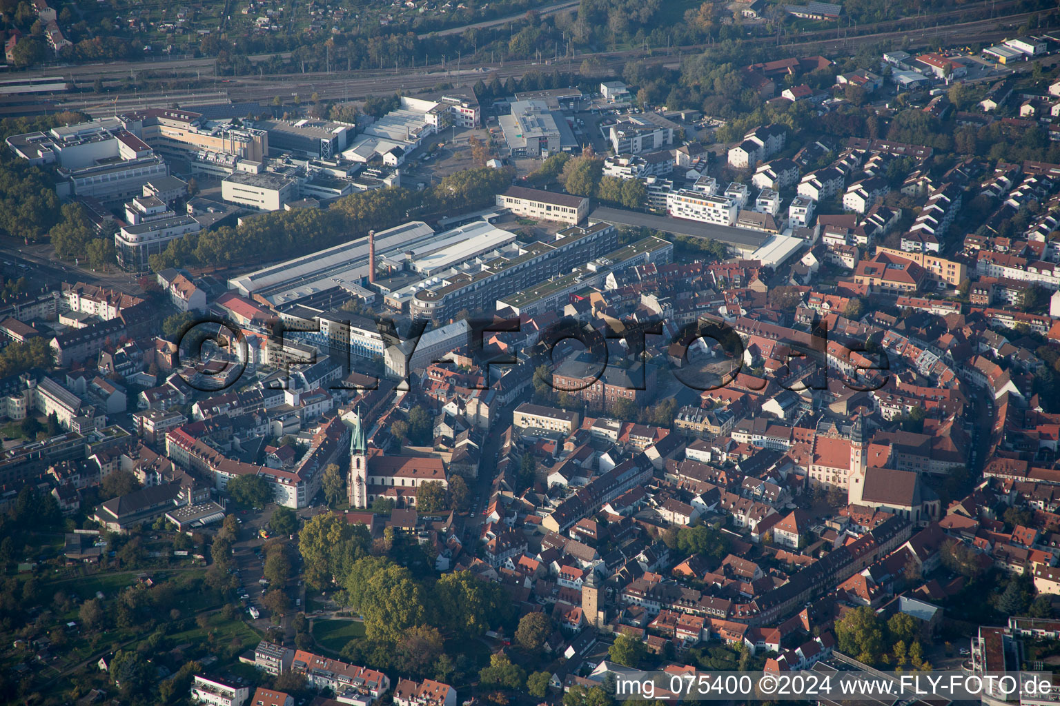 Photographie aérienne de Quartier Durlach in Karlsruhe dans le département Bade-Wurtemberg, Allemagne