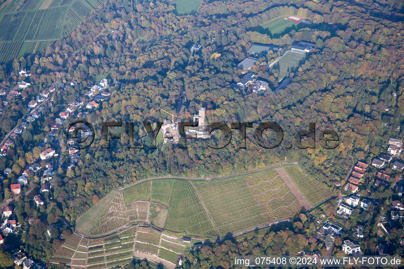 Quartier Durlach in Karlsruhe dans le département Bade-Wurtemberg, Allemagne hors des airs