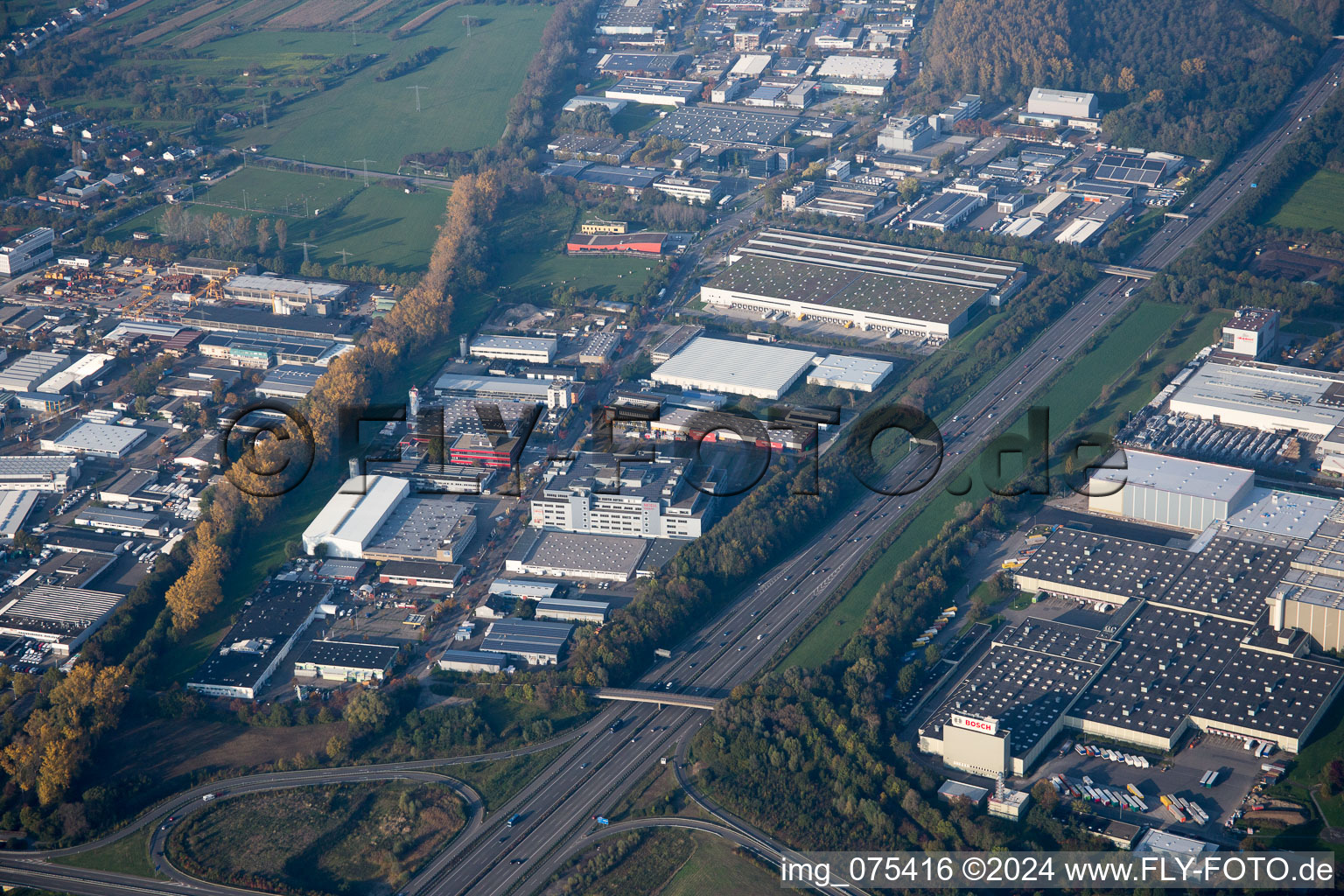 Vue aérienne de Quartier Hagsfeld in Karlsruhe dans le département Bade-Wurtemberg, Allemagne