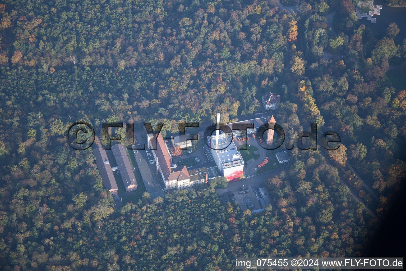 Vue aérienne de Majolique à le quartier Innenstadt-West in Karlsruhe dans le département Bade-Wurtemberg, Allemagne