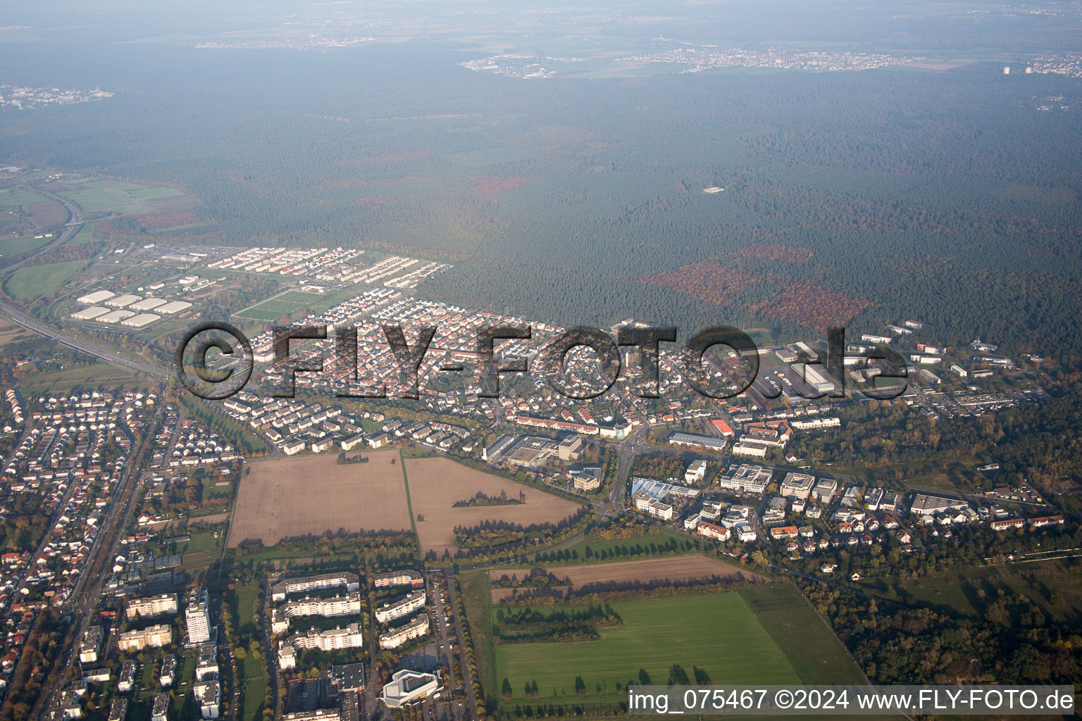 Vue aérienne de Quartier Nordweststadt in Karlsruhe dans le département Bade-Wurtemberg, Allemagne