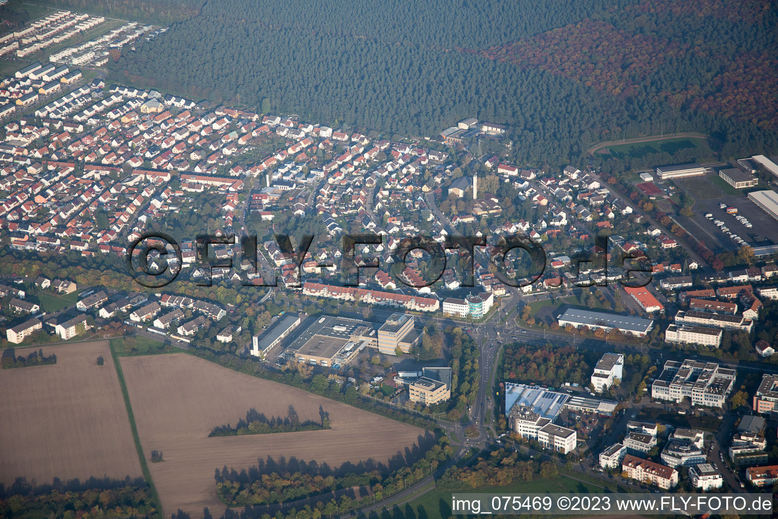 Photographie aérienne de Quartier Nordweststadt in Karlsruhe dans le département Bade-Wurtemberg, Allemagne