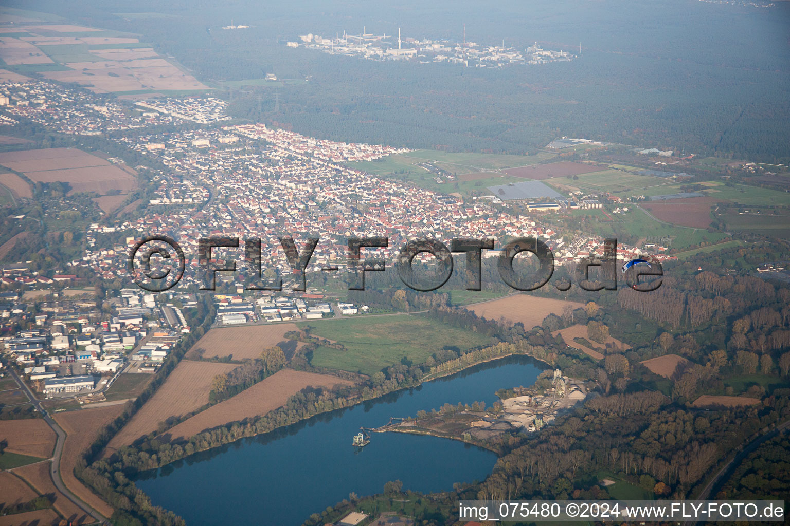 Image drone de Quartier Neureut in Karlsruhe dans le département Bade-Wurtemberg, Allemagne