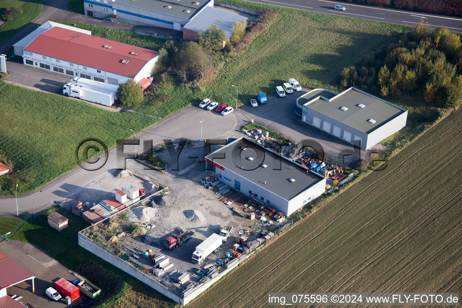 Hohwiller dans le département Bas Rhin, France d'en haut