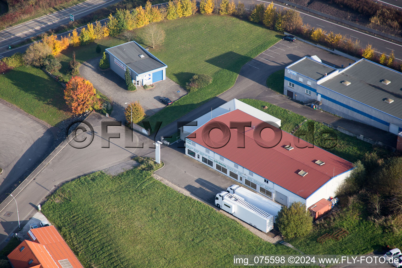 Hohwiller dans le département Bas Rhin, France vue d'en haut