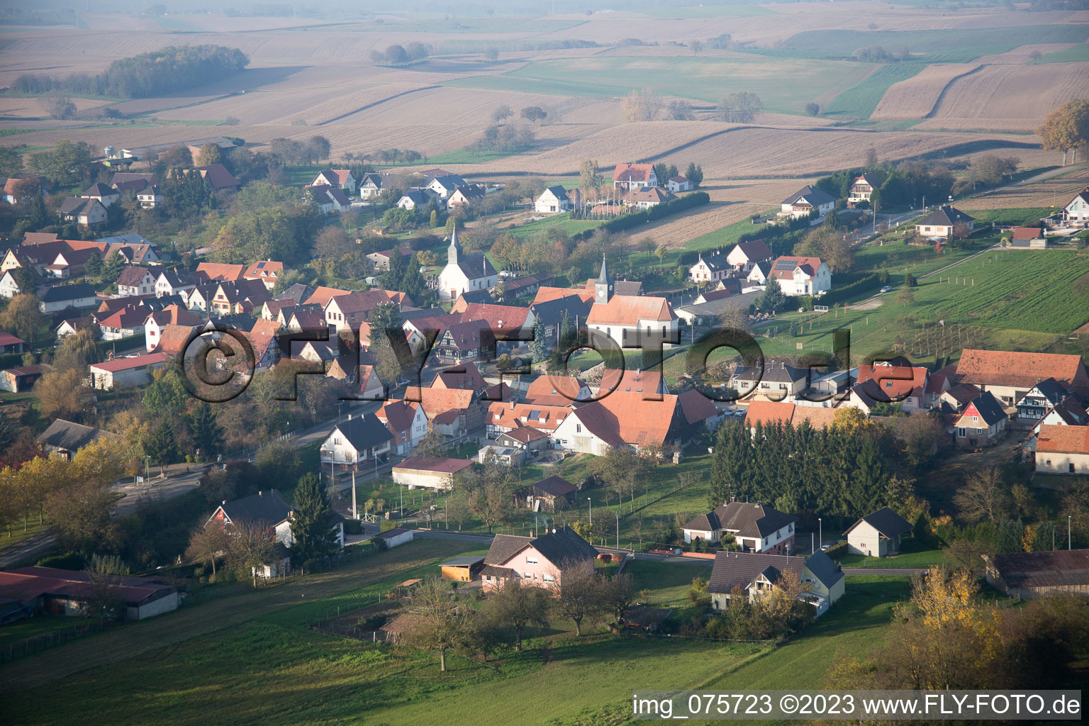 Photographie aérienne de Wintzenbach dans le département Bas Rhin, France