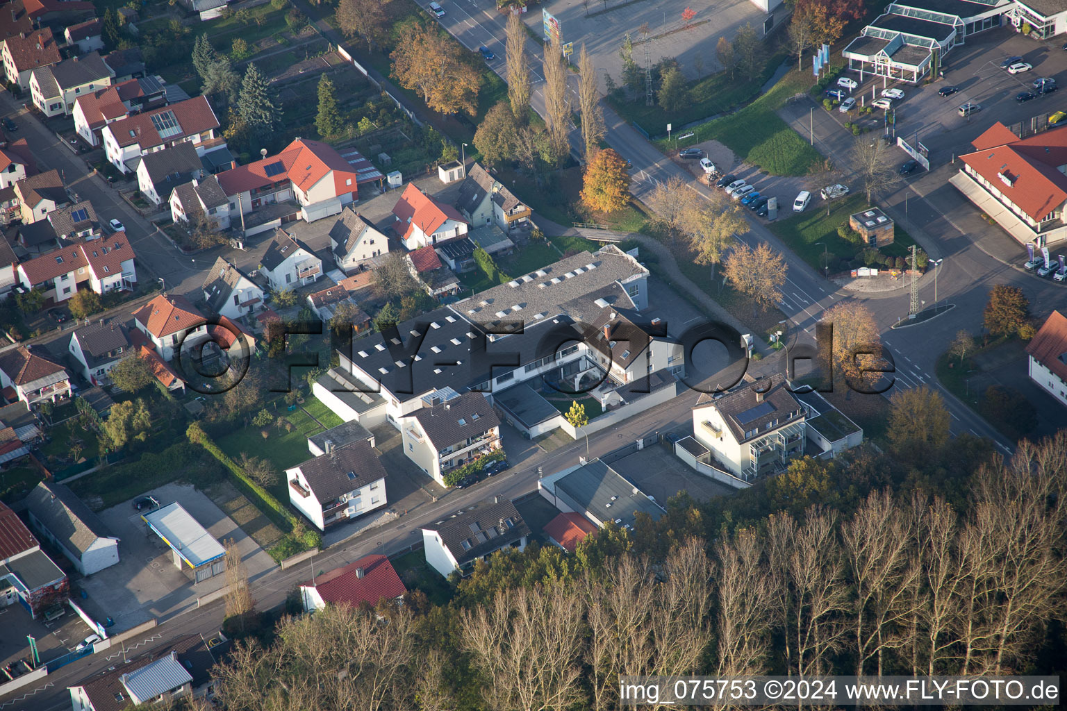 Vue aérienne de Populaire à Kandel dans le département Rhénanie-Palatinat, Allemagne