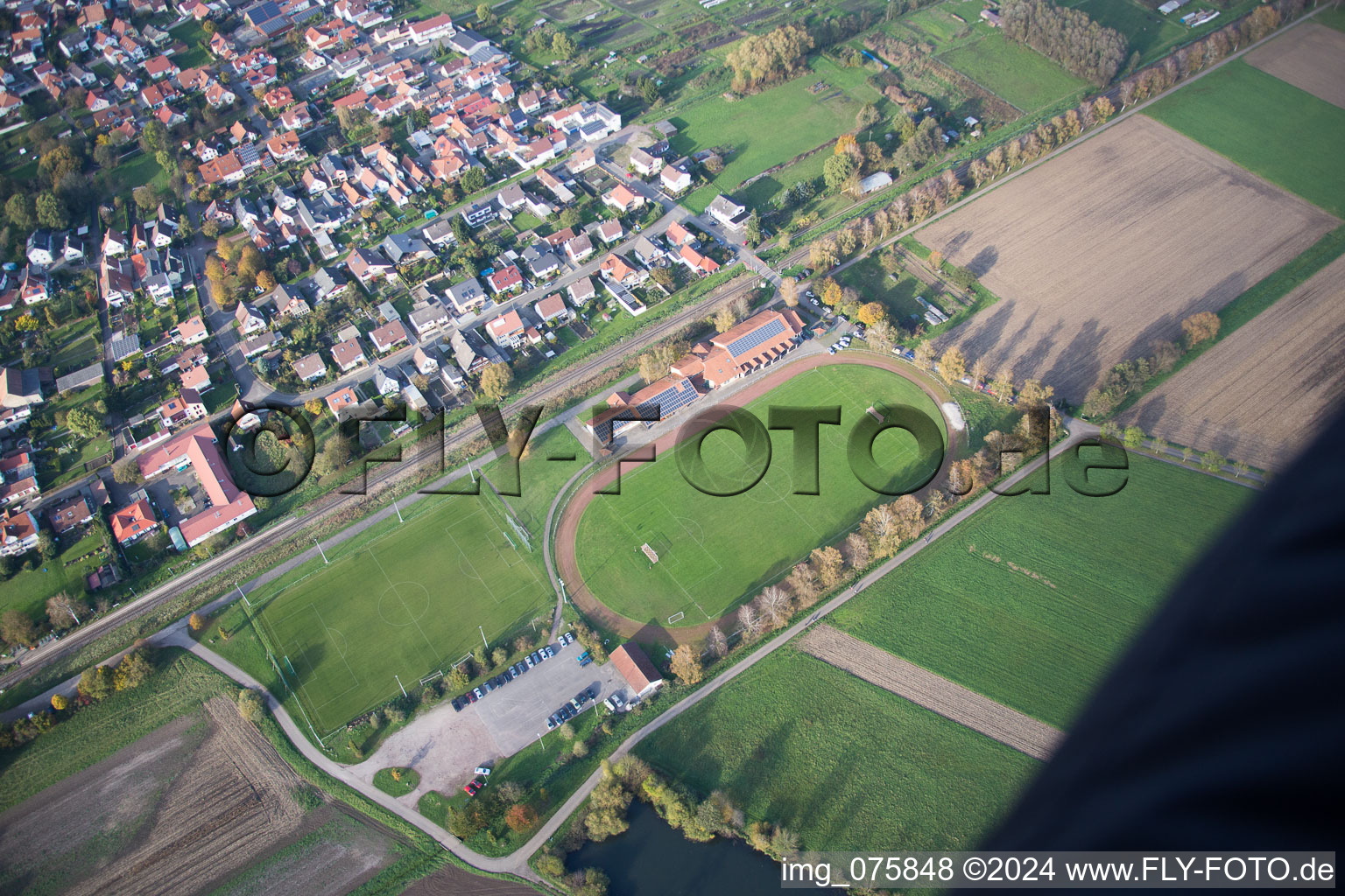 Vue d'oiseau de Steinfeld dans le département Rhénanie-Palatinat, Allemagne