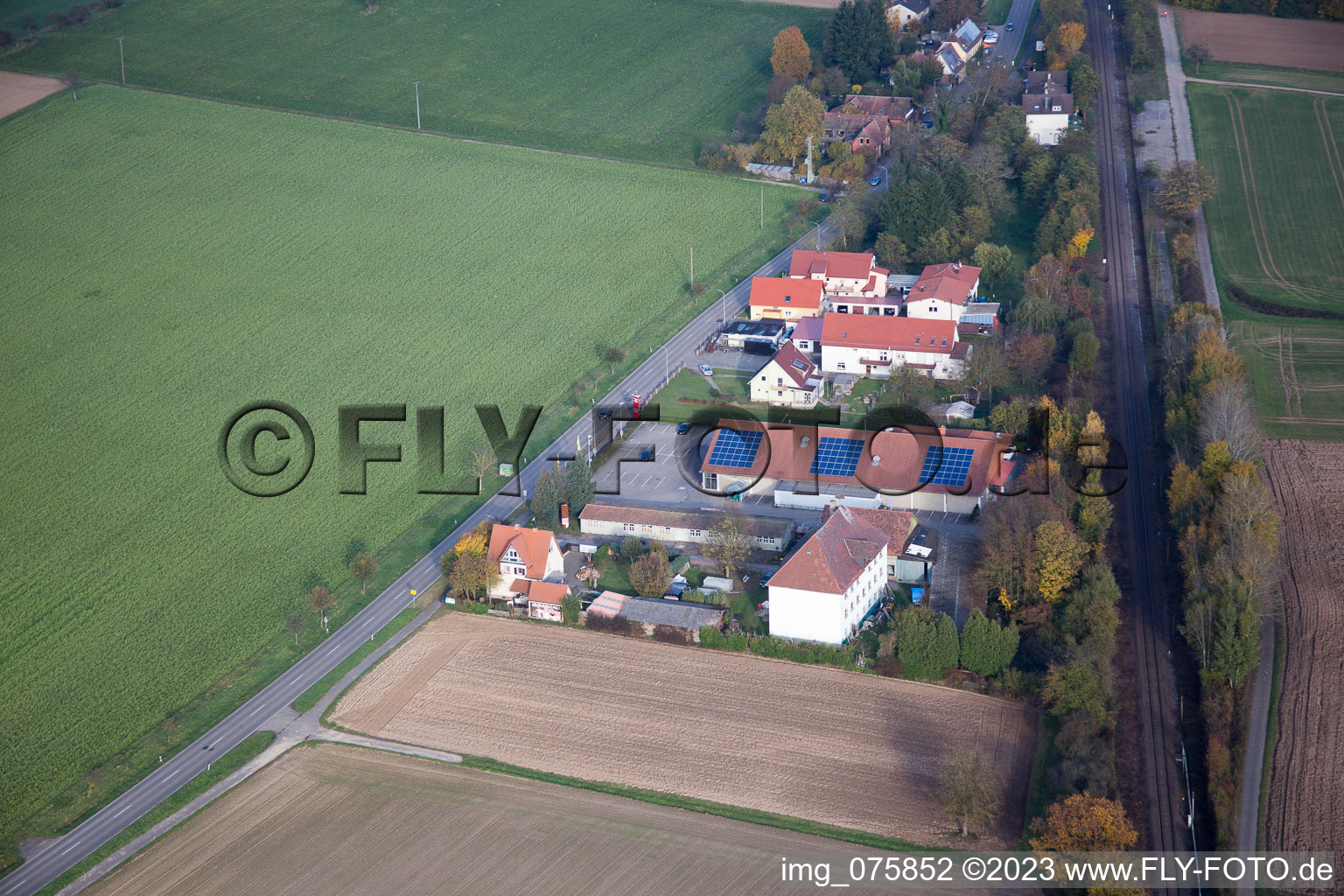 Steinfeld dans le département Rhénanie-Palatinat, Allemagne vue du ciel