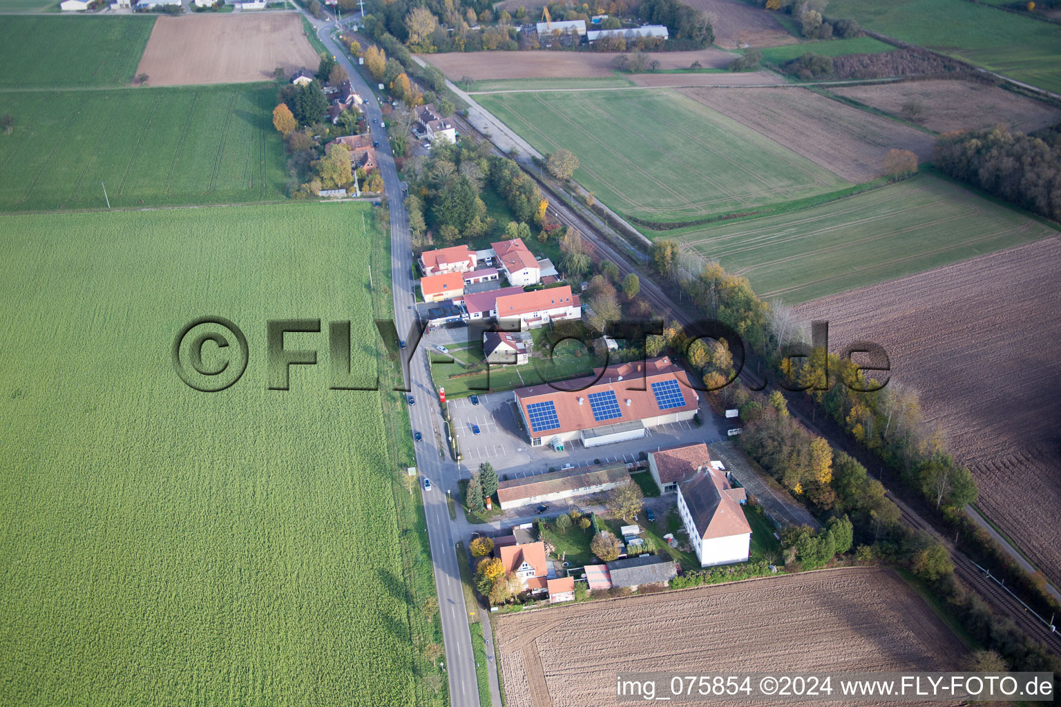 Enregistrement par drone de Steinfeld dans le département Rhénanie-Palatinat, Allemagne