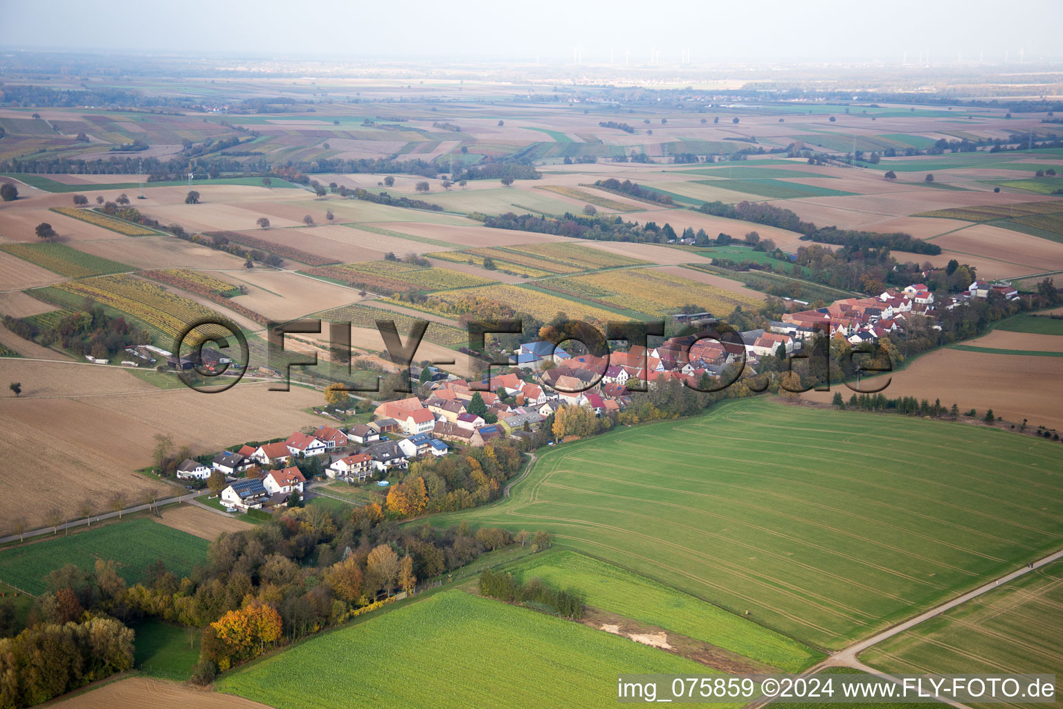 Vollmersweiler dans le département Rhénanie-Palatinat, Allemagne d'en haut