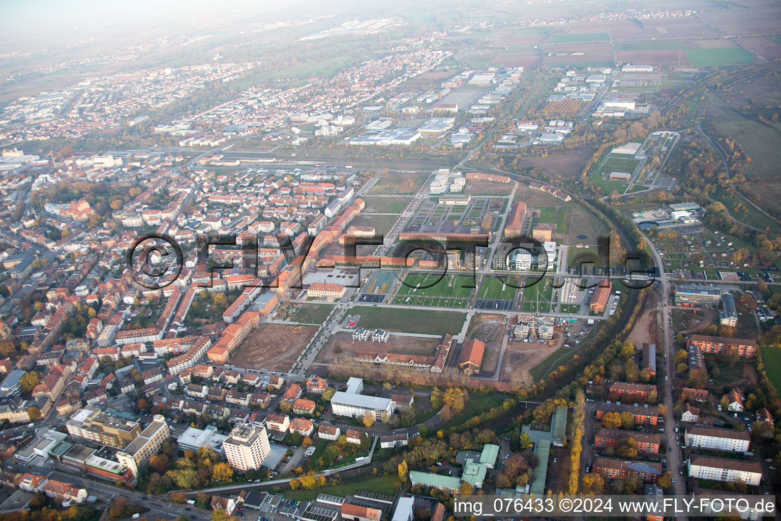 Vue oblique de Landau in der Pfalz dans le département Rhénanie-Palatinat, Allemagne