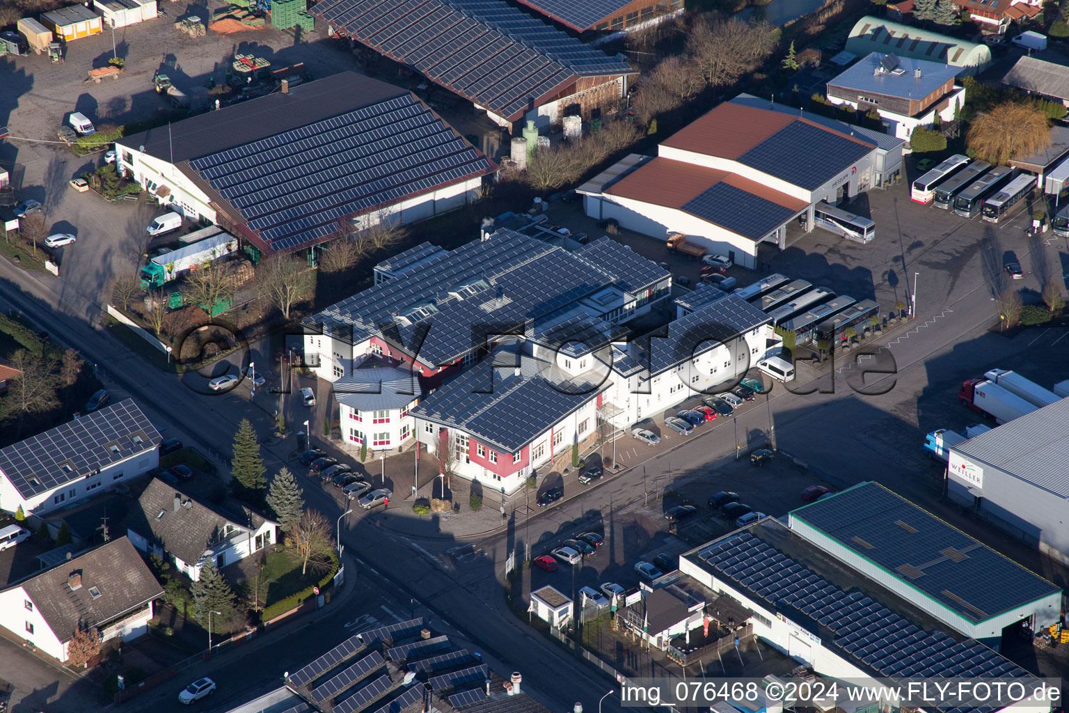 Vue d'oiseau de Quartier Herxheim in Herxheim bei Landau dans le département Rhénanie-Palatinat, Allemagne