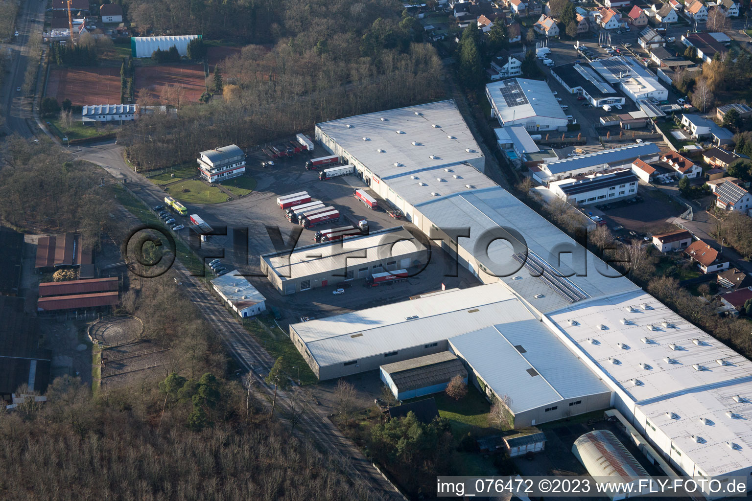 Quartier Herxheim in Herxheim bei Landau dans le département Rhénanie-Palatinat, Allemagne du point de vue du drone