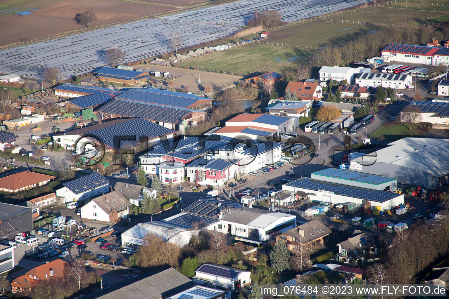 Enregistrement par drone de Quartier Herxheim in Herxheim bei Landau dans le département Rhénanie-Palatinat, Allemagne