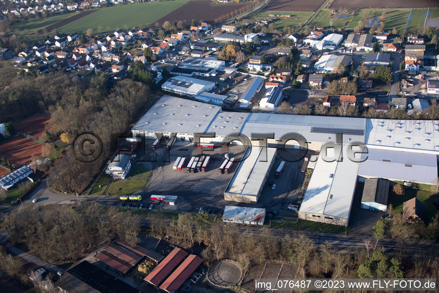 Quartier Herxheim in Herxheim bei Landau dans le département Rhénanie-Palatinat, Allemagne d'un drone