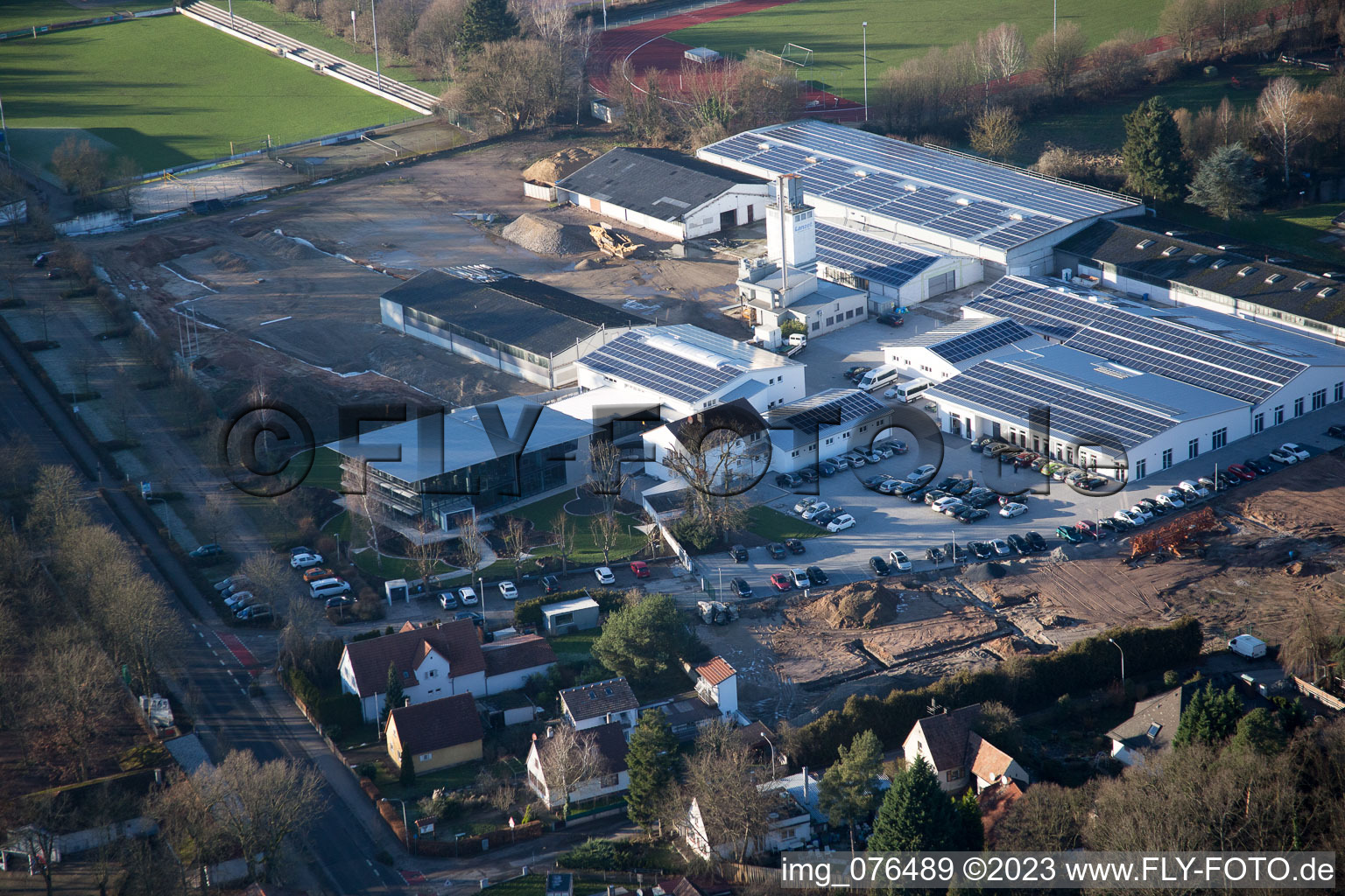 Vue aérienne de Quartier Herxheim in Herxheim bei Landau dans le département Rhénanie-Palatinat, Allemagne