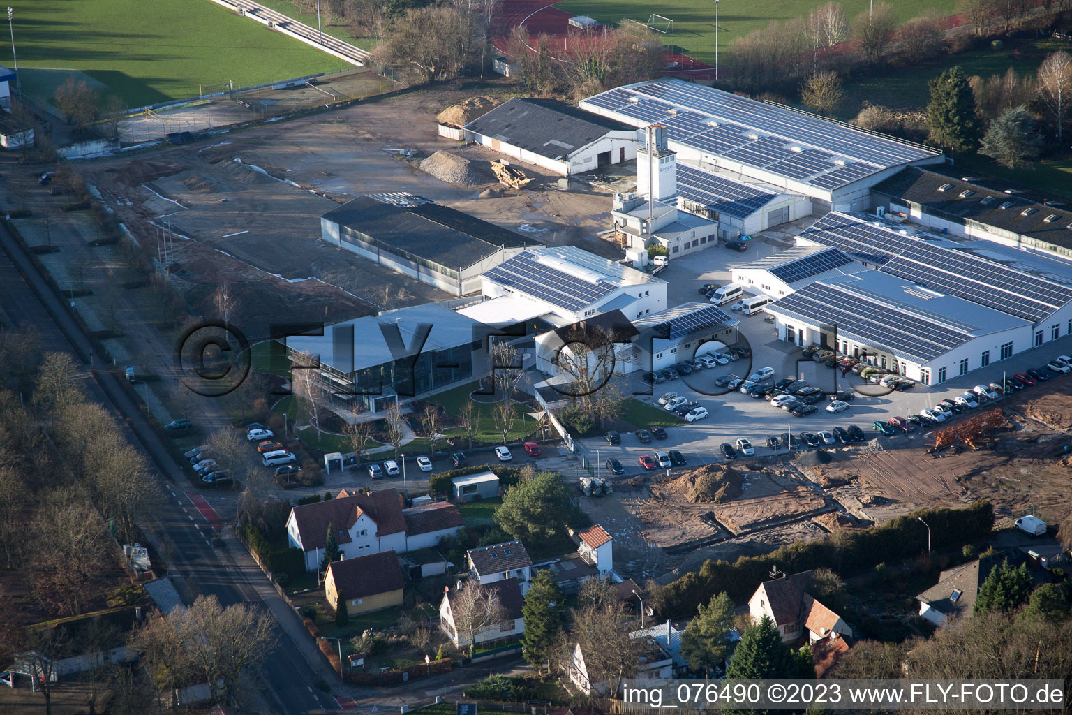 Photographie aérienne de Quartier Herxheim in Herxheim bei Landau dans le département Rhénanie-Palatinat, Allemagne