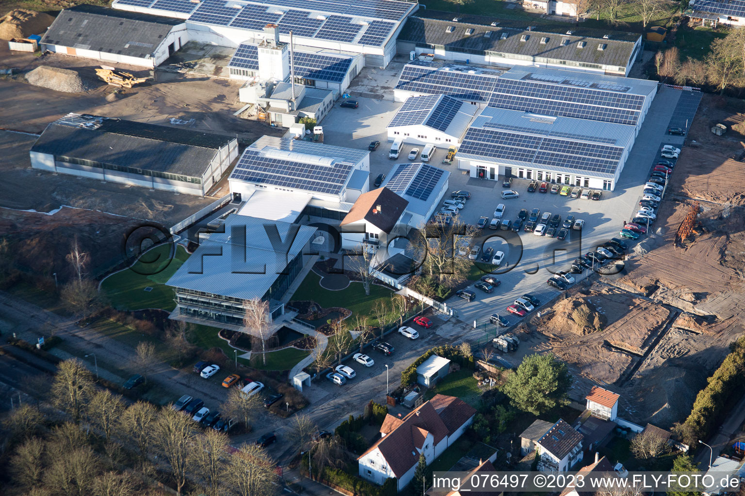 Quartier Herxheim in Herxheim bei Landau dans le département Rhénanie-Palatinat, Allemagne vue du ciel