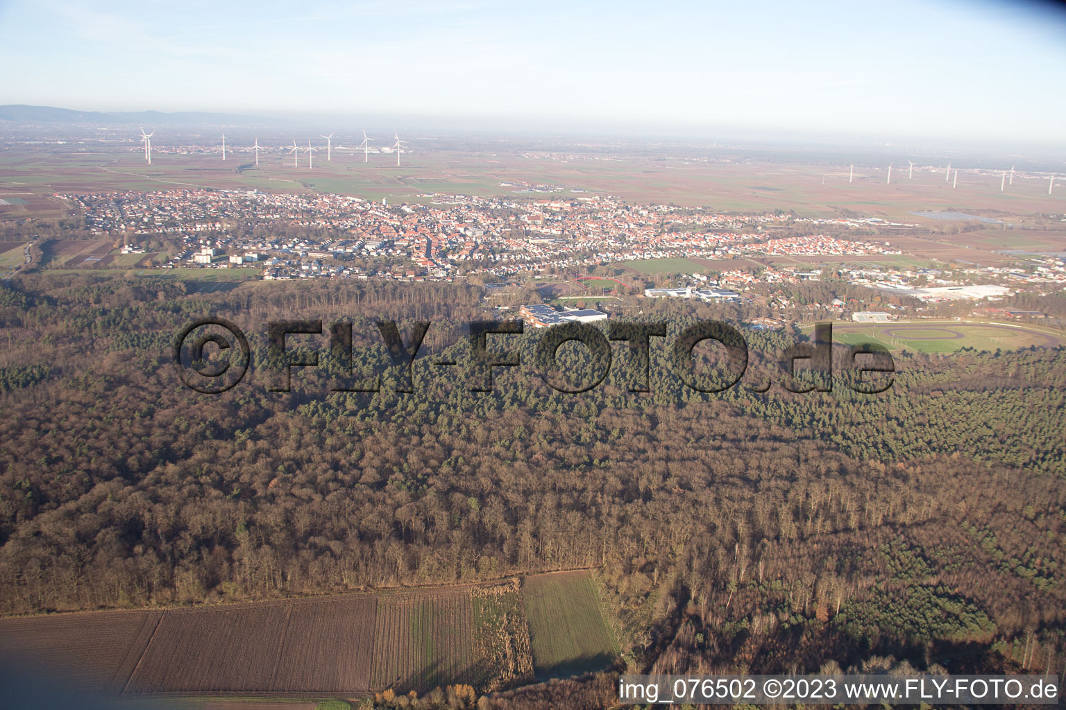 Quartier Herxheim in Herxheim bei Landau dans le département Rhénanie-Palatinat, Allemagne vu d'un drone