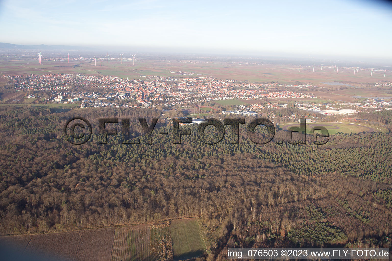 Vue aérienne de Quartier Herxheim in Herxheim bei Landau dans le département Rhénanie-Palatinat, Allemagne