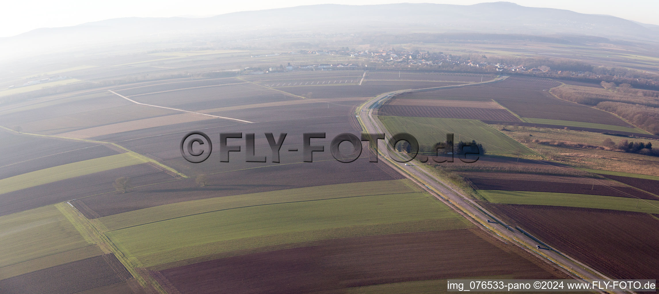 Winden dans le département Rhénanie-Palatinat, Allemagne depuis l'avion