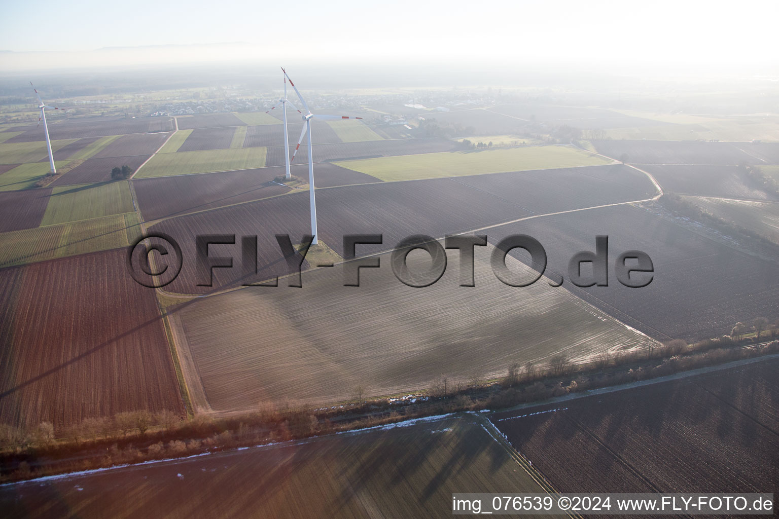 Image drone de Minfeld dans le département Rhénanie-Palatinat, Allemagne