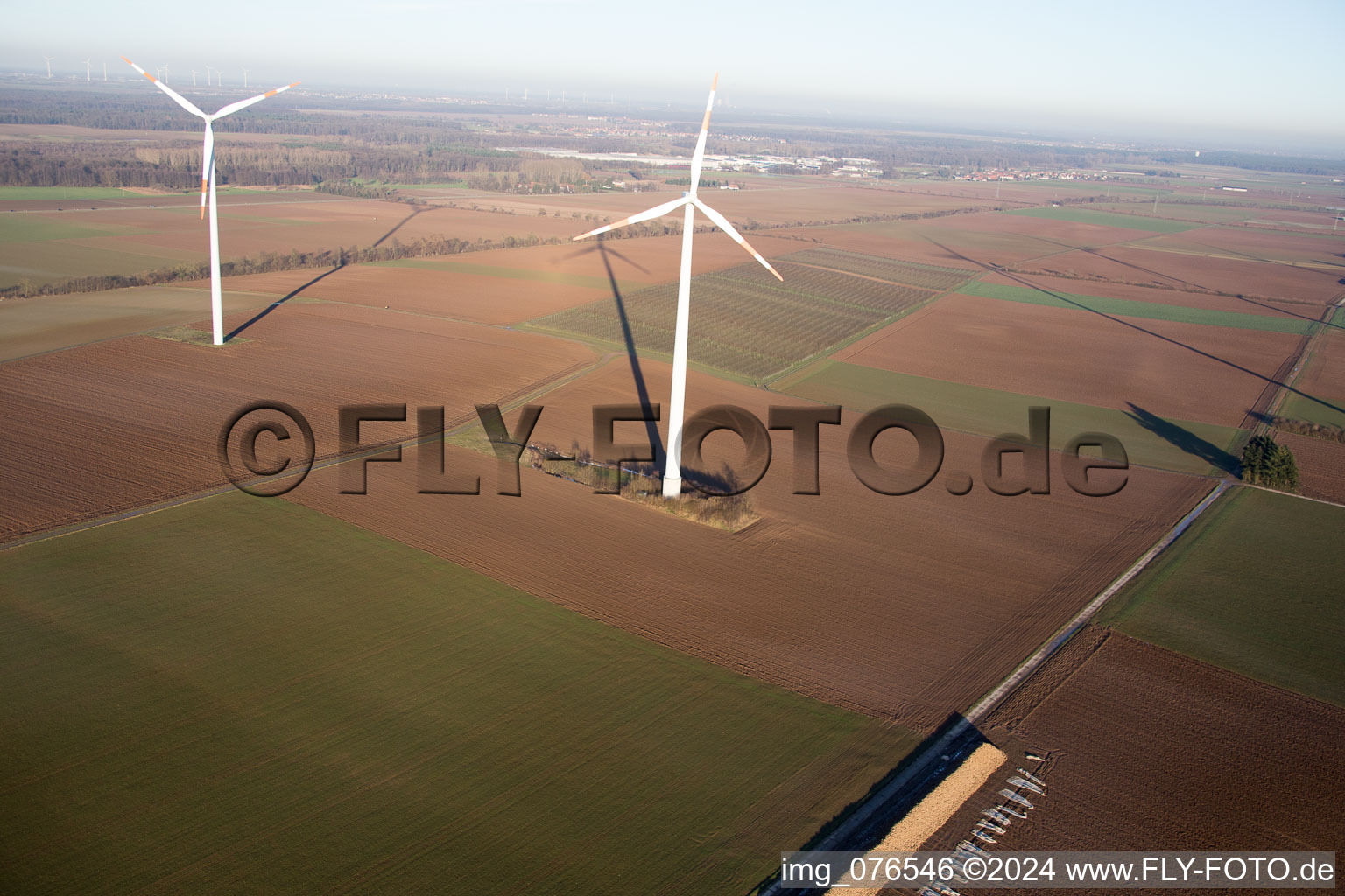 Minfeld dans le département Rhénanie-Palatinat, Allemagne d'en haut